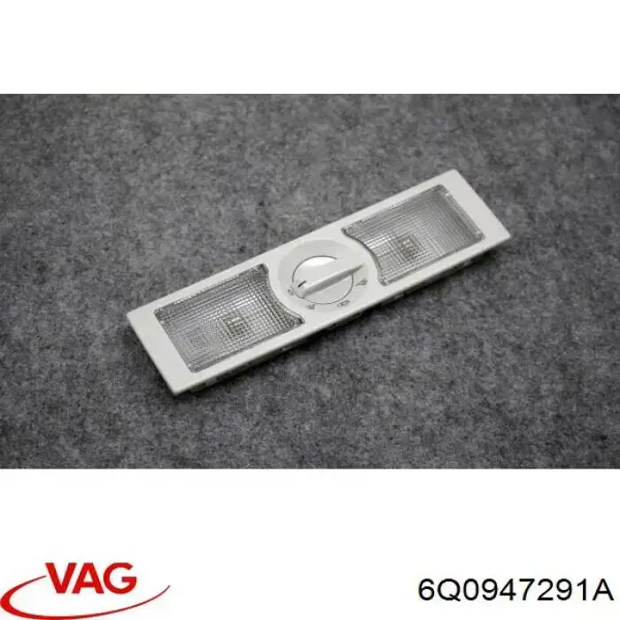 Плафон освітлення салона/кабіни, задній 6Q0947291A VAG