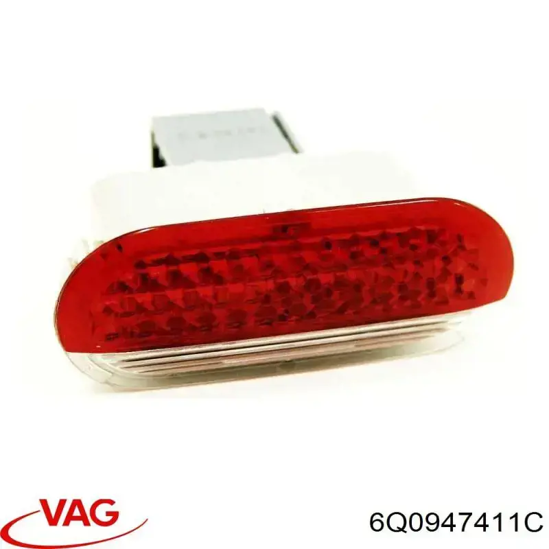 Лампа підсвічування в двері, передньої правої 6Q0947411C VAG