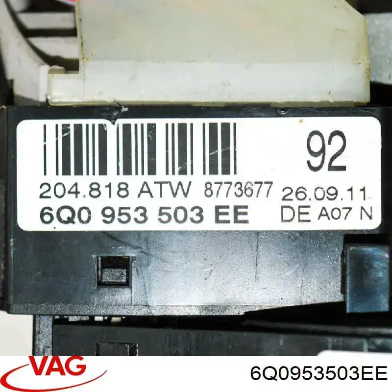 Купити 6Q0953503EE VAG Підрульовий перемикач