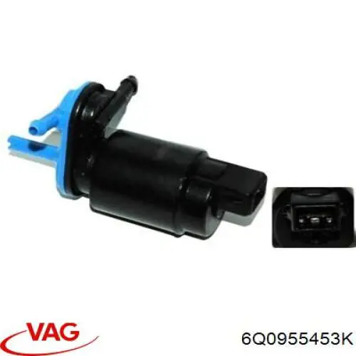Бачок омивача лобового скла VAG 6Q0955453K ціна, від 14.43 USD