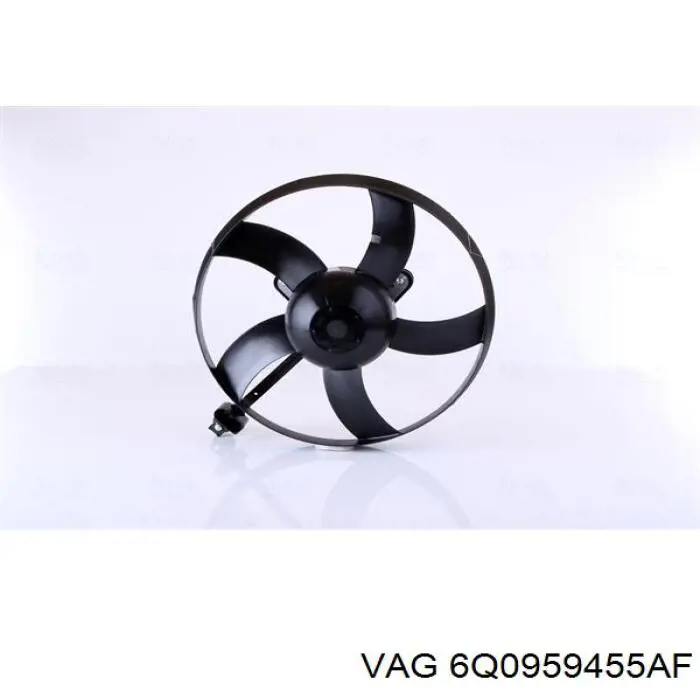 Купити 6Q0959455AF VAG Електровентилятор охолодження в зборі (двигун + крильчатка)