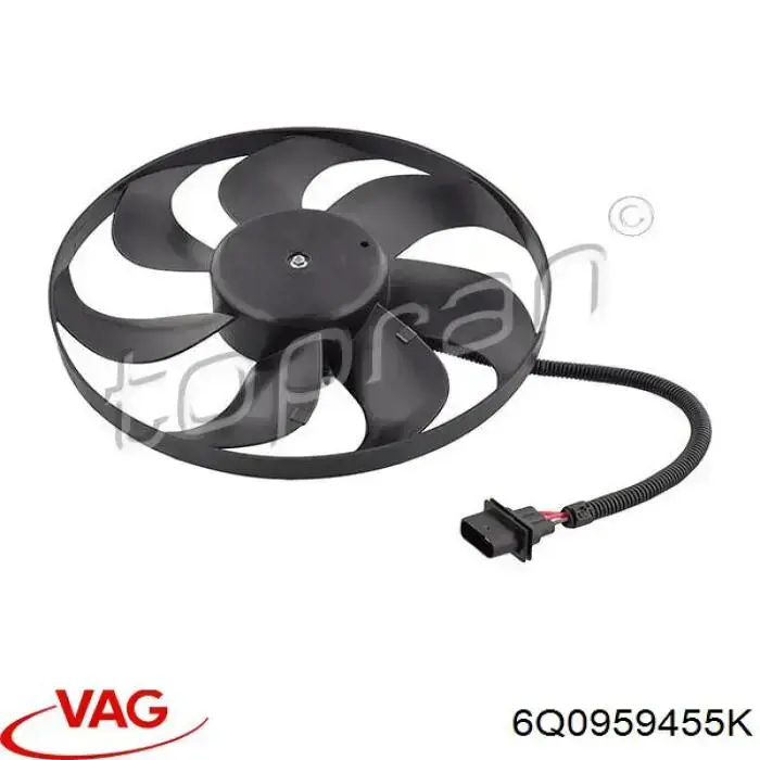 Вентилятор радіатора VAG 6Q0959455K ціна, від 54.95 USD