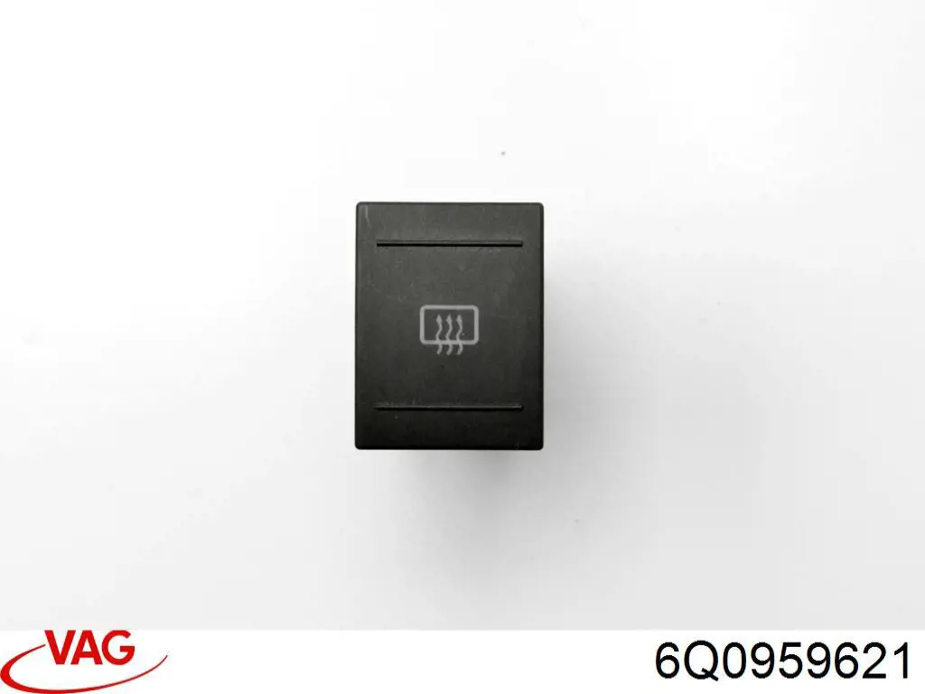 Кнопка вмикання обігріву заднього скла 6Q0959621 VAG