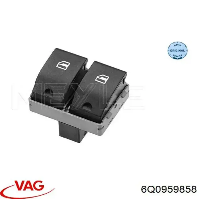 6Q0959858 VAG кнопковий блок керування склопідіймачами передній лівий