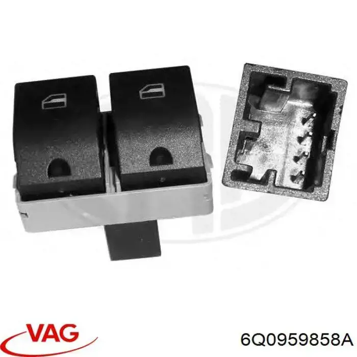 Купити 6Q0959858A VAG Кнопковий блок керування склопідіймачами передній лівий