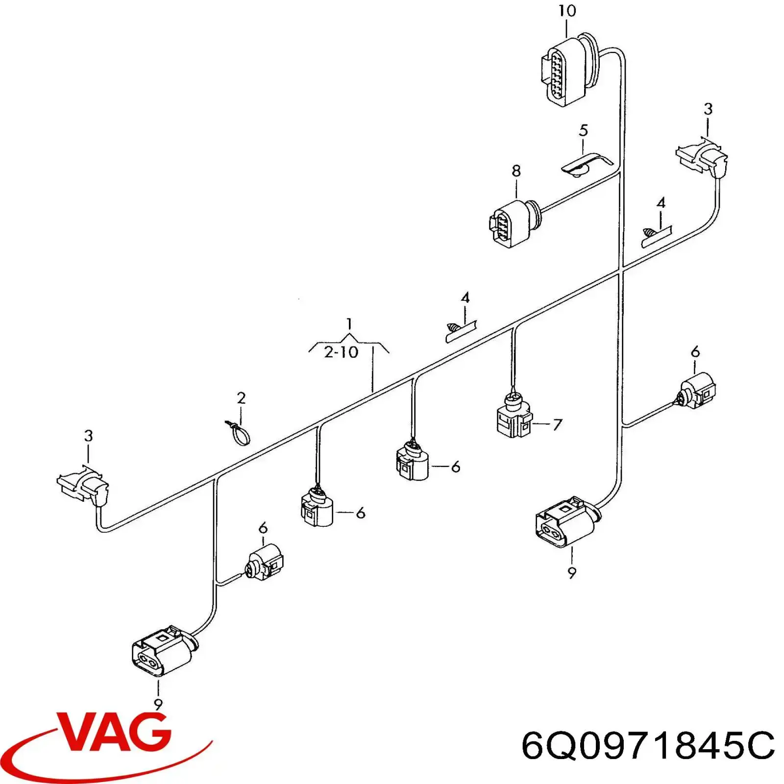  VAG 6Q0971845C ціна, від 9.77 USD