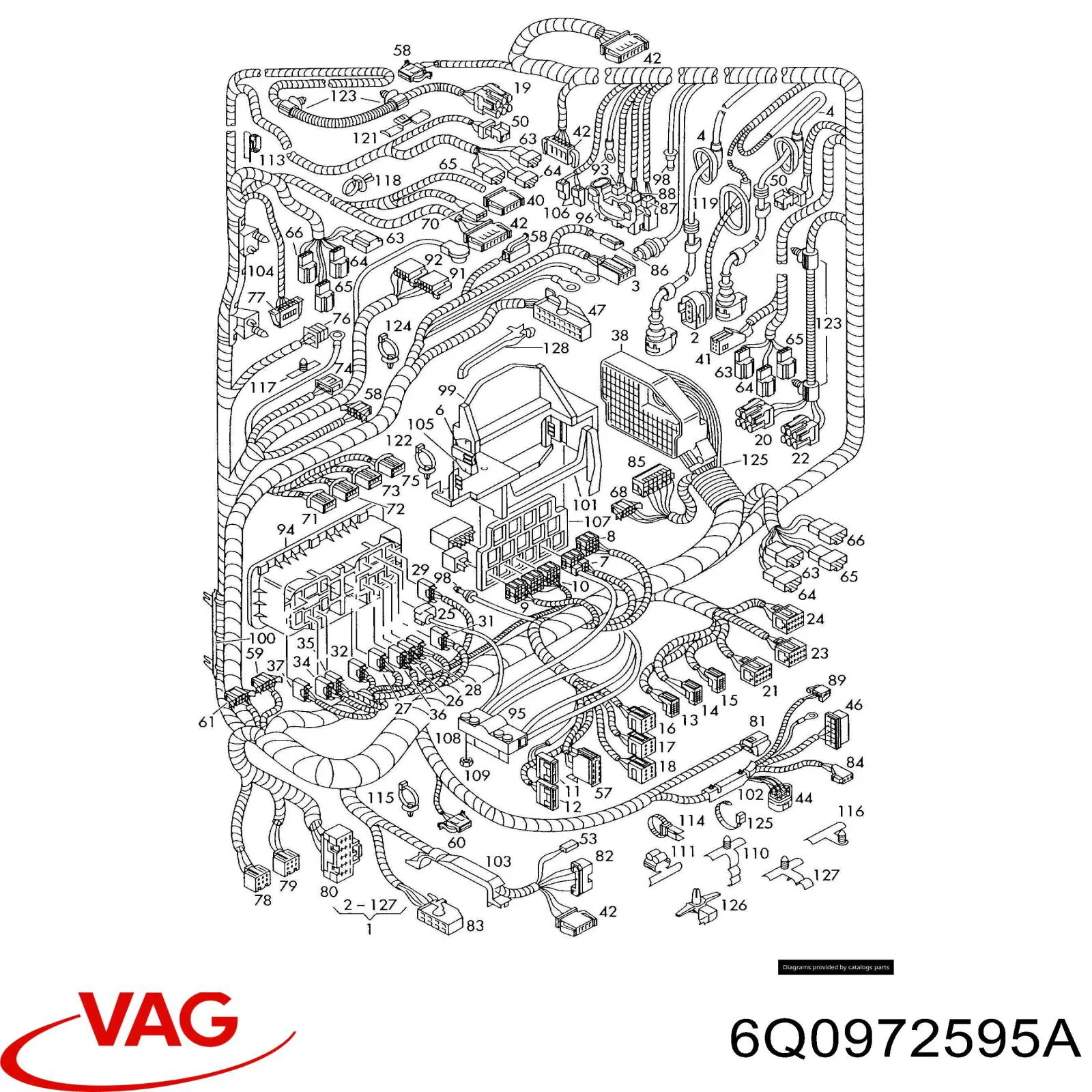 6Q0972595A VAG Реле запобіжників