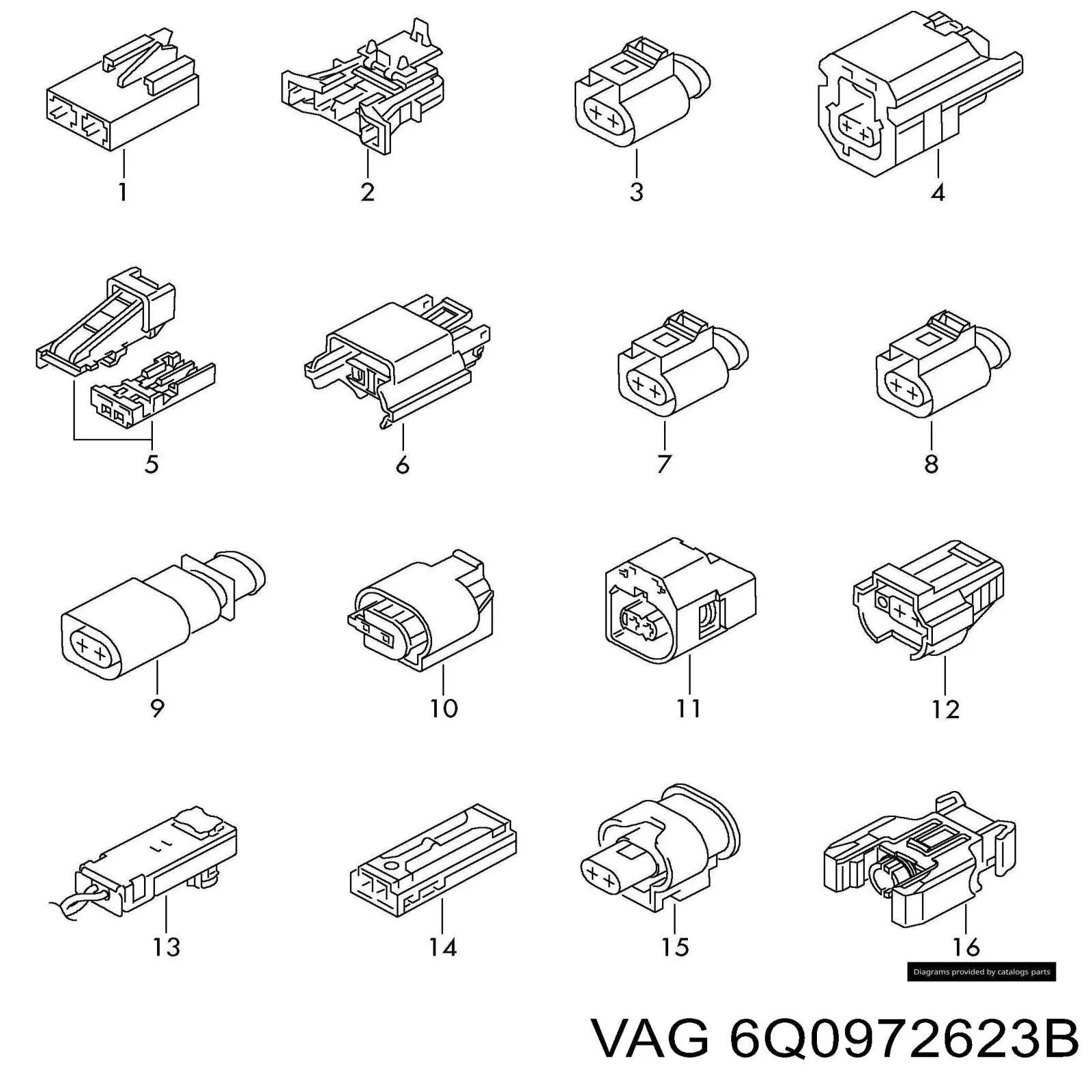  VAG 6Q0972623B ціна, від 5.62 USD