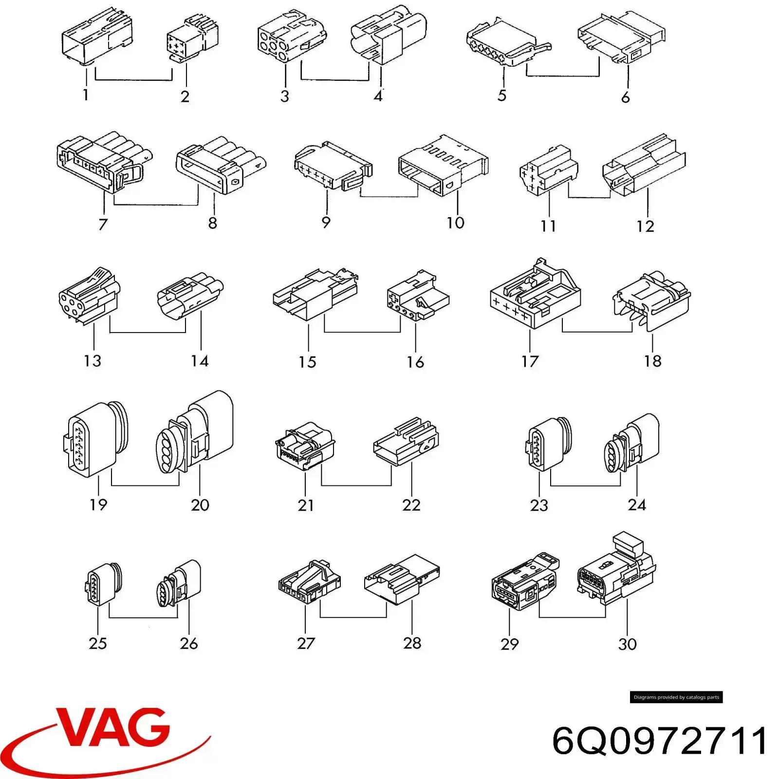 VAG 6Q0972715 ціна, від 2.85 USD