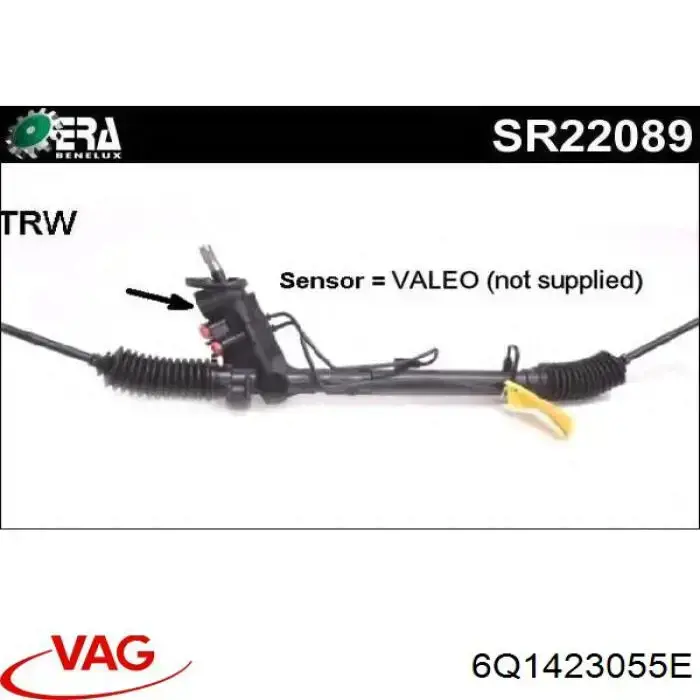 Купити 6Q1423055E VAG Рульова рейка