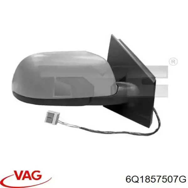 Ліве бокове дзеркало 6Q1857507G VAG