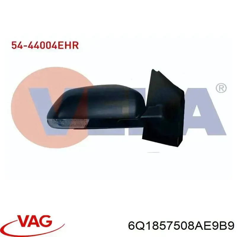 Праве бічне дзеркало VAG 6Q1857508AE9B9 ціна, від 52.13 USD