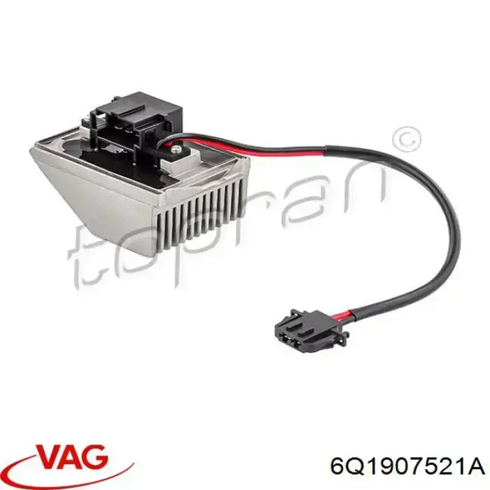 6Q1907521A VAG резистор (опір пічки, обігрівача салону)