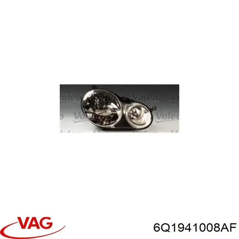 Основна фара - вставка VAG 6Q1941008AF ціна, від 65.35 USD
