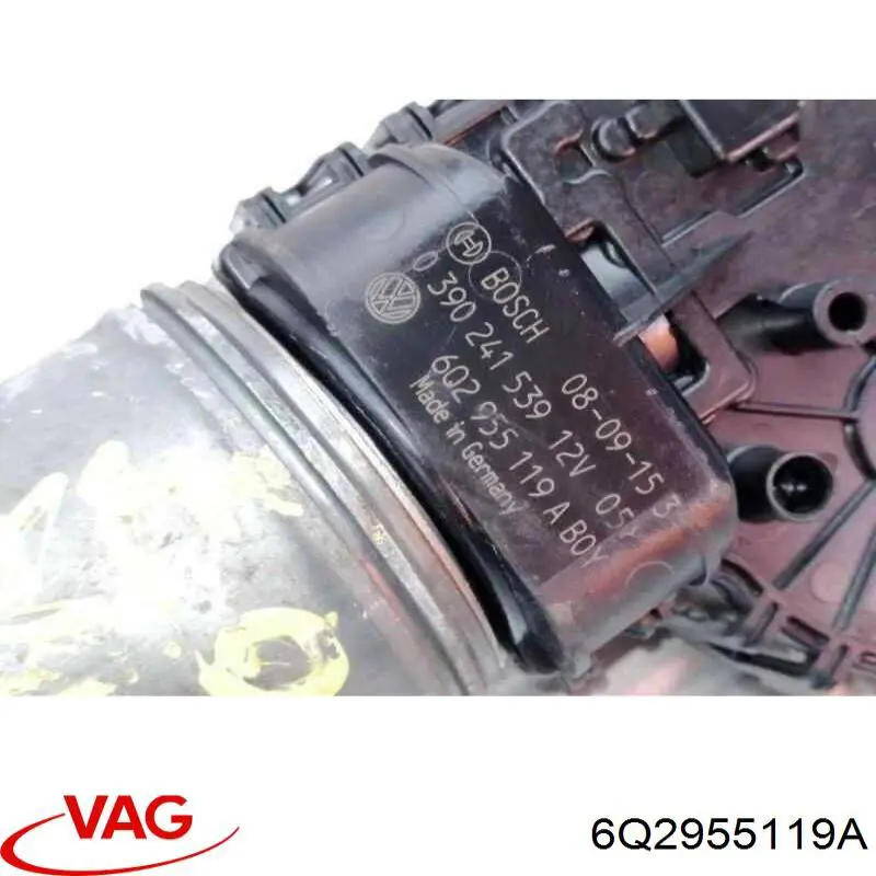 Двигун склоочисника лобового скла (трапеції) 390241526 VAG