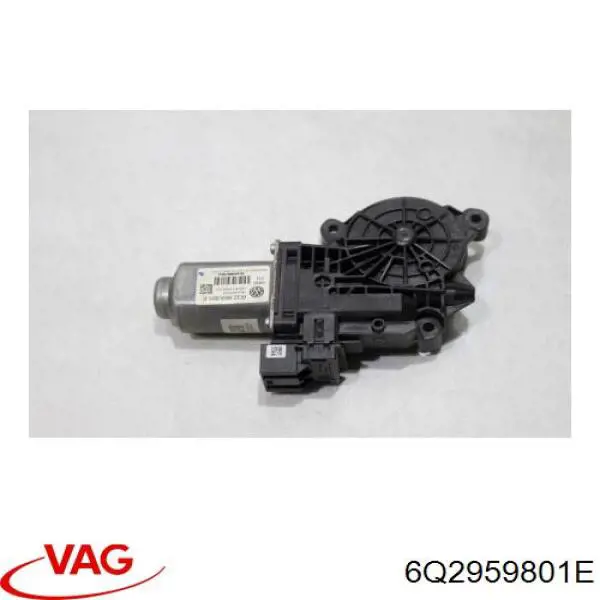 Двигун склопідіймача двері передньої, правої 6Q2959801E VAG