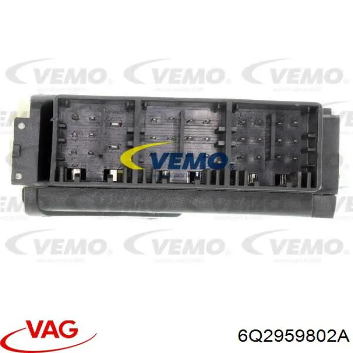 Купити 6Q2959802A VAG Двигун склопідіймача двері передньої, лівої