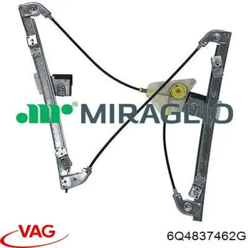 Механізм склопідіймача двері передньої, правої VAG 6Q4837462G