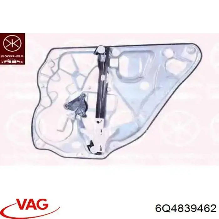 Механізм склопідйомника двері задньої, правої VAG 6Q4839462 ціна, від 33.88 USD