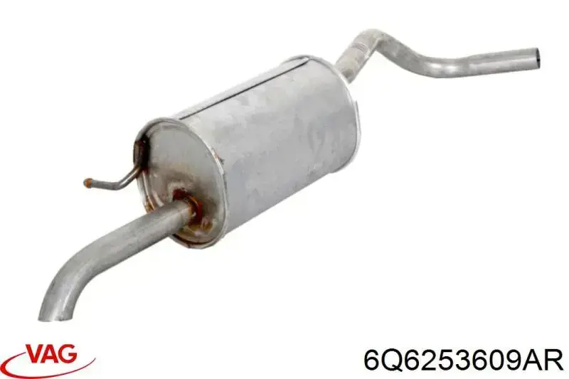 Вихлопна труба VAG 6Q6253609AR ціна, від 46.59 USD