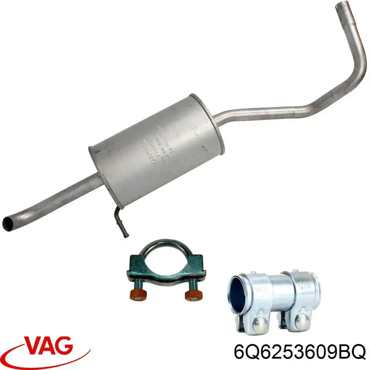 Вихлопна труба VAG 6Q6253609BQ ціна, від 51.60 USD