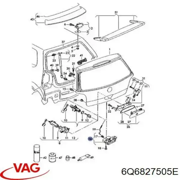Купити 660271 ERA Замок, ручка і привід (багажника)
