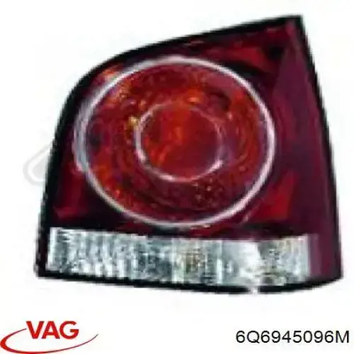 Задні ліхтарі VAG 6Q6945096M ціна, від 45.53 USD