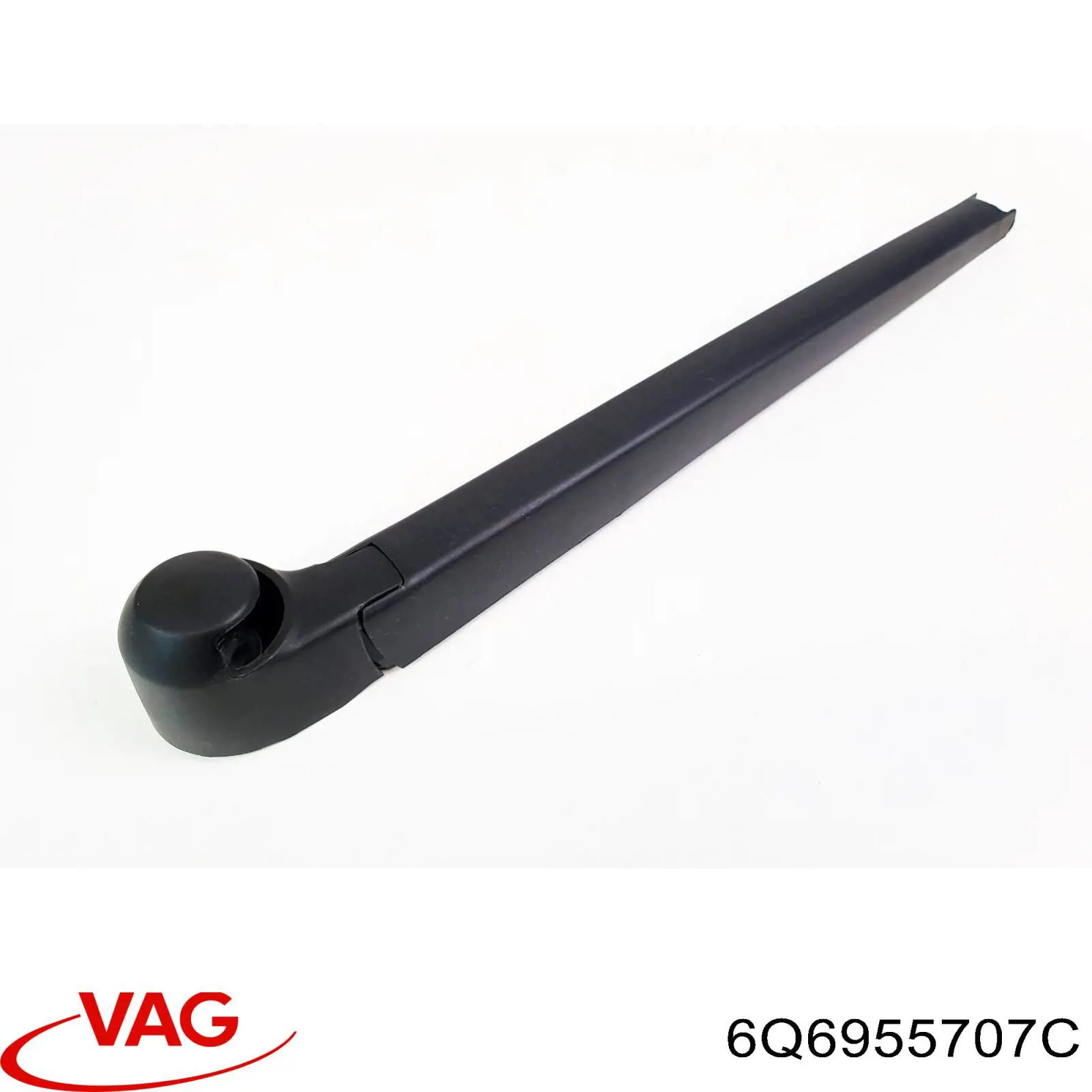 Важіль-поводок склоочисника заднього скла 6Q6955707C VAG