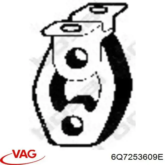 Купити 6Q7253609E VAG Глушник вихлопних газів кінцевий