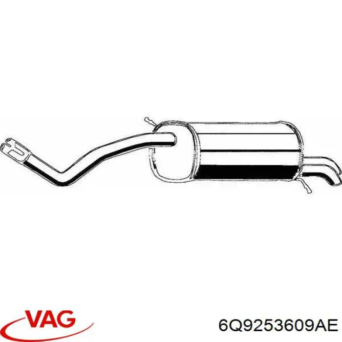 Вихлоп VAG 6Q9253609AE ціна, від 57.92 USD