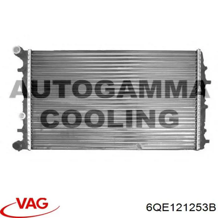 6QE121253B VAG радіатор охолодження двигуна