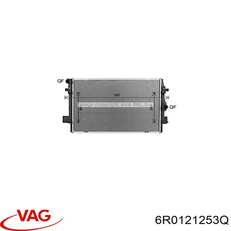 6R0121253Q VAG Радіатор охолодження двигуна