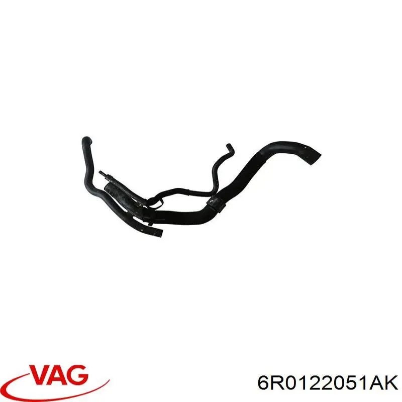 Купити 6R0122051AK VAG Шланг/патрубок радіатора охолодження, нижній