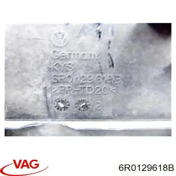 6R0129618B VAG повітрозабірник повітряного фільтра