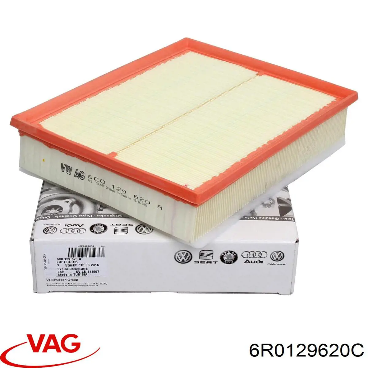 Купити 6R0129620C VAG Автомобільний фільтр повітря