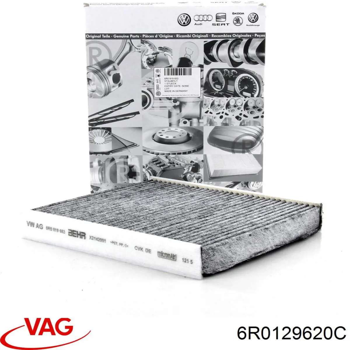 Елемент повітряного фільтра VAG 6R0129620C ціна, від 14.81 USD