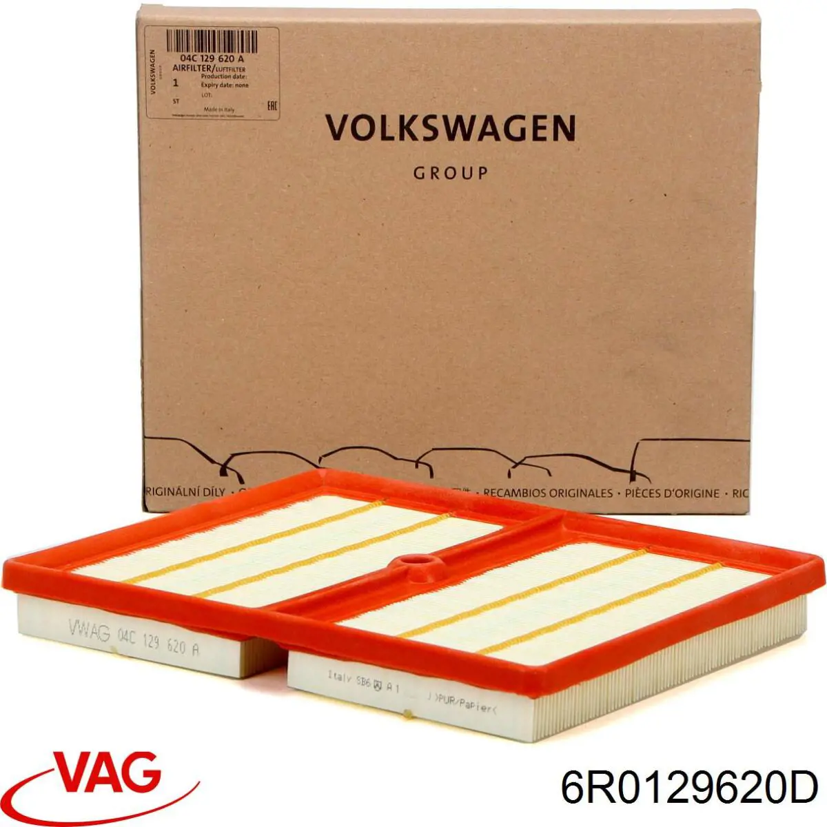 6R0129620D VAG Повітряний фільтр двигуна