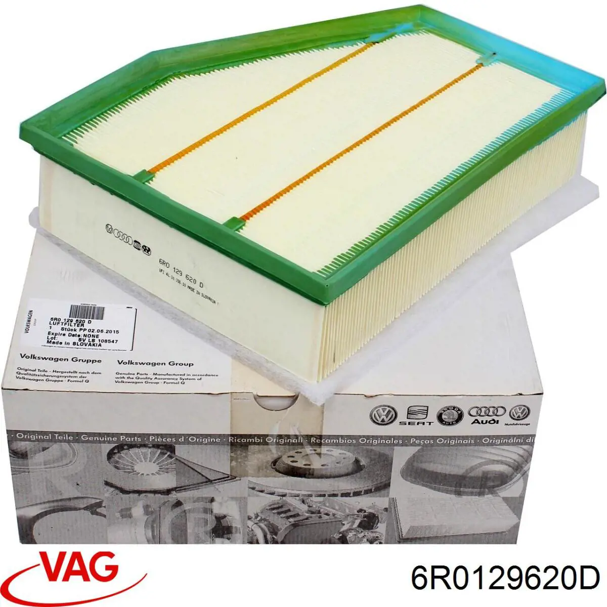 6R0129620D VAG Повітряний фільтр двигуна