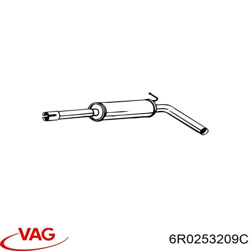 Купити 6R0253209C VAG Вихлоп