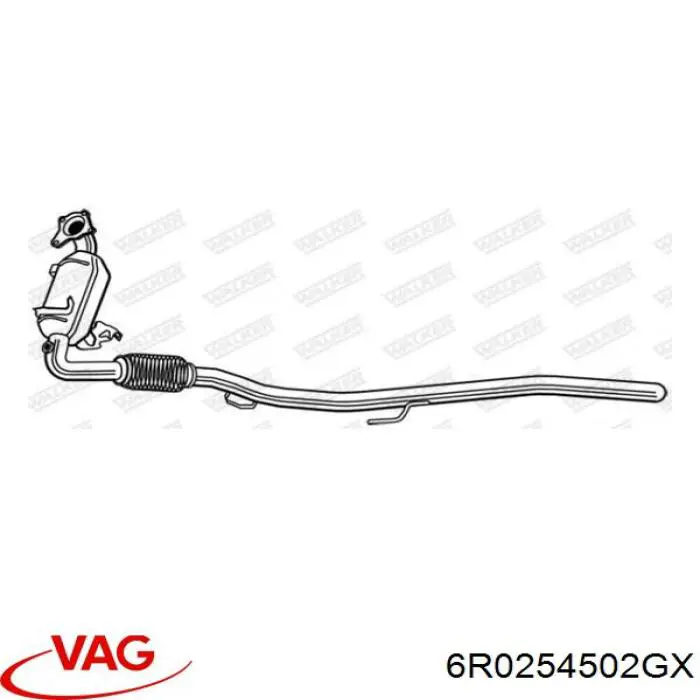 Купити 6R0254502GX VAG Глушник, передня частина