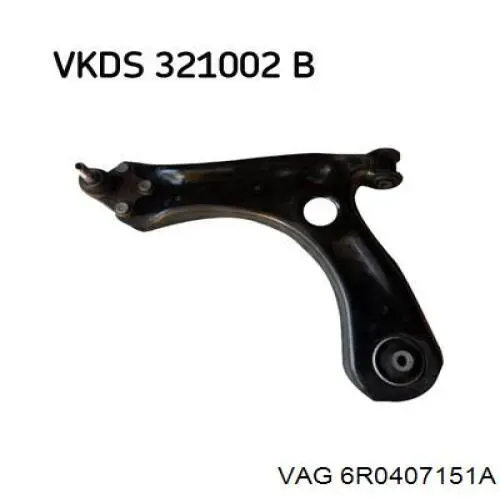 Купити 6R0407151A VAG Лівий важіль передній нижній підвіски