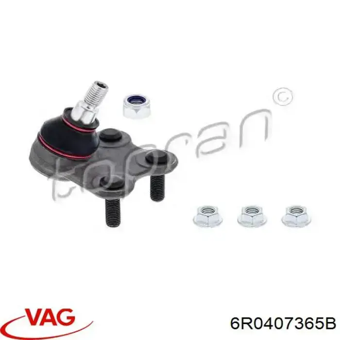 Купити 6R0407365B VAG Кульова опора, нижня, ліва