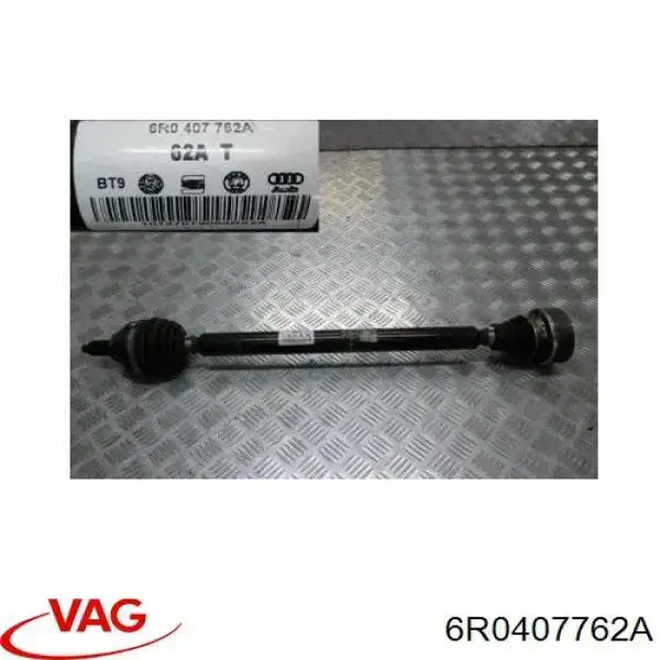 Піввісь передня, права VAG 6R0407762A ціна, від 92.55 USD