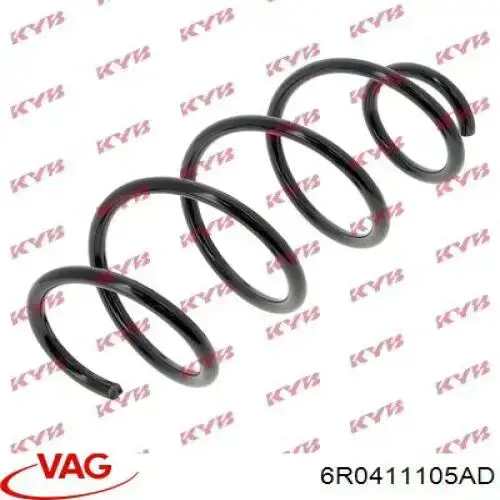 Пружина передня 6R0411105AD VAG