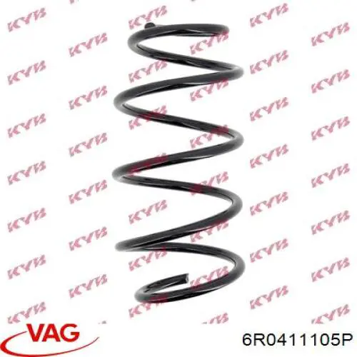 6R0411105P VAG Пружина амортизатора передняя
