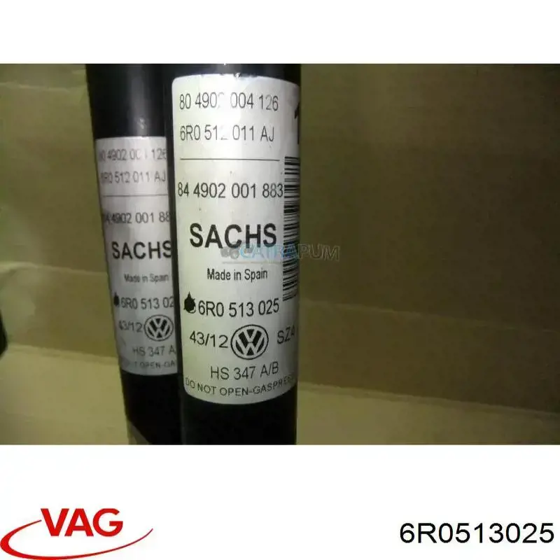 Купити 6R0513025 VAG Стійка амортизатора задня