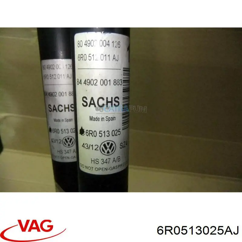 Амортизатор задній 6R0513025AJ VAG