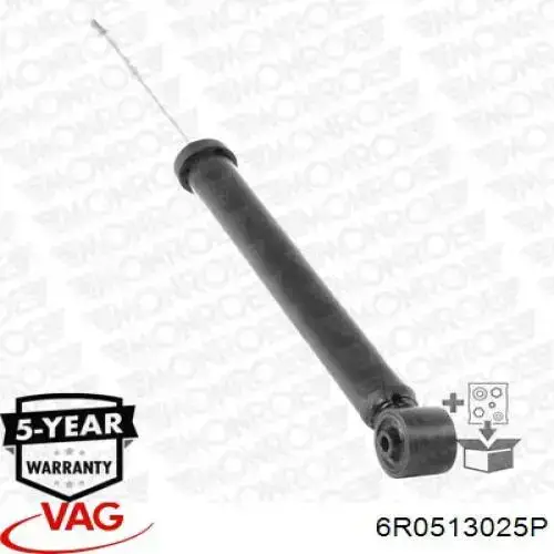 Амортизатор задній VAG 6R0513025P ціна, від 21.90 USD