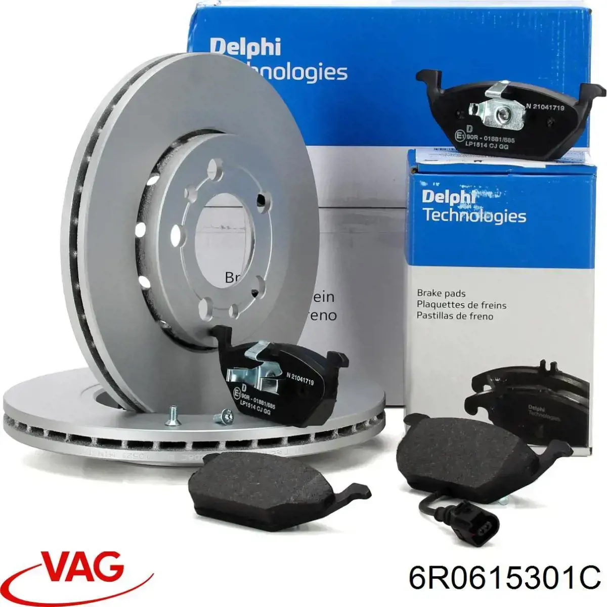 Диск переднього гальма VAG 6R0615301C ціна, від 32.78 USD