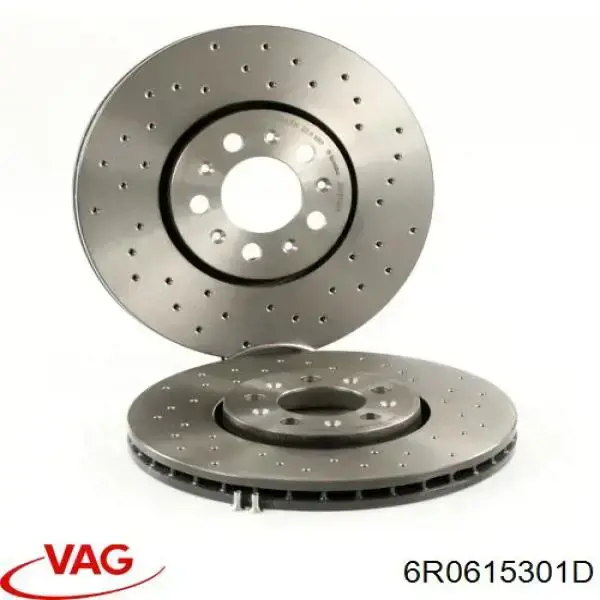 6R0615301D VAG Гальмо дискове переднє